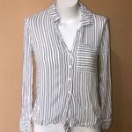 1. State  striped button up shirt Photo 1