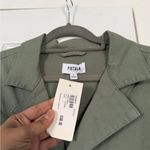 Pistola  Evereve Sage Olive Green Utility Wideleg Jumpsuit Size Large NWT Photo 4