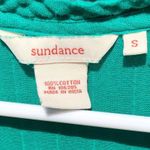Sundance  S Green Cotton Dress Coverup Ruffle neckline Photo 4