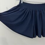 Athleta  Sneaky Flowy Shorts in Navy Blue Fluttery Size Small Photo 2