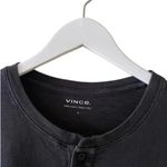Vince  Black Long Sleeves Crewneck Cotton Minimalist Essential Unisex  Shirt L Photo 2