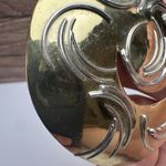 Hand Crafted Hand Made Metal Artisan Signed Brooch Pin Two Tone Photo 9