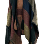 Apartment 9 One Size Sweater Brown Dark Neutrals Open Front Heavy Knit‎ Shawl Photo 0