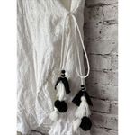 ZARA trf collection  White Eyelet‎ Mini Wrap Dress V Neck BOHO Women’s S Photo 2