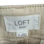 Loft NWT ‎ Women’s 2023 Mid Rise Skinny Ankle Pants Light Khaki Size 4 Preppy Photo 2