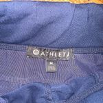 Athleta  navy blue knit athletic sporty M knit running shorts Photo 1