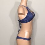 PilyQ  Cayman Embroidered Gypsy halter bikini. D-cup/M-bottom NWT Photo 2