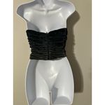 JLUXLABEL Ombré Velvet Ruched Bustier Corset Crop Top With Boning Size S Photo 3