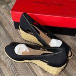 Donald J. Pliner Black Tan Wedge Shoes
Peep toe size 8 NEW jute Photo 0