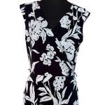 White House | Black Market WHBM Silver Faux Wrap Reversable Print Dress NWoT Sz 10 Photo 1