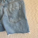 ZARA  Women’s Light Wash‎ Denim Distressed Jean Shorts Size 8 Photo 10