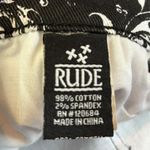 RUDESkinny Drop Waist Dark Wash Blue Red Lined Jeans Size Cuffed Stretch Photo 5