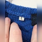Vintage Lucé Wool Blend Knit Sweater Women's Large Bright Blue Photo 3