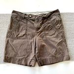 Eddie Bauer Vintage 90s Y2K Mercer Brown Cotton Bermuda Shorts Low Rise Size 6 Photo 0