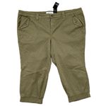 Torrid NWT  Plus SizeCropped Twill Military Pant | Pale Sage | 28 Photo 3