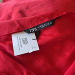 ZARA NWT  SCOOP BACK CRISSCROSS CAMISOLE SILKY TOP RED BLOGGERS FAV SMALL Photo 6