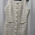 Elegant Cream Maxi Dress White Size XL Photo 4