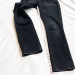 CAbi Straight Leg High Rise Dark Charcoal Wash Jeans Stretchy Size 6 Pockets Photo 3