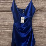 Windsor Blue Satin Dress Photo 0