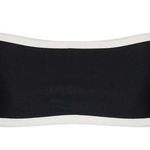 Caiser Elle Colorblock Removable Straps Bandeau Bikini Top Black/White Women's S Black Photo 0