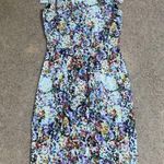 Black Halo  Sullivan Floral Sheath Dress Painted Meadow 0 Photo 6