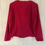 JM Collection Blazer & Blouse 2 piece Womens Fuchsia Pink Faux Suede Ful… Photo 11