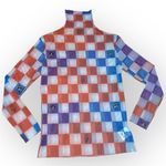 Cartoon Network Powerpuff Girls checkered mesh turtleneck, long sleeve, stretchy Purple Size undefined Photo 1