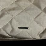 Rebecca Minkoff diaper bag quilted canvas with nylon interior. Taupe dark tan Photo 1
