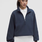 Lululemon  Navy Terry Half zip Photo 0