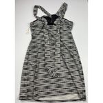 Athleta  Printed Kiki Swim‎ Dress Women's M Black Gray Strappy Built In Shelf Bra Photo 3