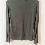 Madewell  Womens Ribbed Crewneck Long-Sleeve Tee Green Size L NT761 Photo 8