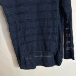 BCBGMAXAZRIA  Black Sheer Knit Sweater Size M boho Photo 2