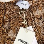 NWT Nanushka Animal Prnt Yai Pleated Mini Dress M Multiple Size M Photo 7