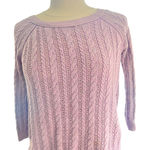 American Eagle Vtg Y2K  Cable Knit Purple Sweater XS Coquette Soft Girl Preppy Photo 0