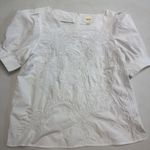 Anthropologie White Embroidered Blouse Photo 8