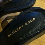 Good American Black Sling back Heel Crystal Crush Size 7.5 $195 MSRP Photo 8