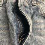 Gianni Bini  Women’s Frayed Hem Distressed Denim Jean Mini Skirt Blue Size 9 J Photo 3