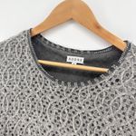 ADORE Ombre Knit Tunic Top Small Gray Blue Layered Long Sleeve Boho Lagenlook Photo 1