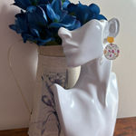 Colorful Flowers Floating in The Wind Earrings Gold Photo 0