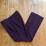 Ann Taylor The Sophia Straight Leg Rich Burgundy Plum Pants Women’s Size 8 Photo 8