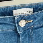 Loft  Ann Taylor Jeans Girlfriend SZ 29/8 Cotton Stretch Mid Indigo Wash Curvy Photo 3