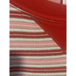 Victoria's Secret  MEDIUM LONG SLEEVE HENLEY PINK, WHITE & METALLIC STRIPE Photo 4