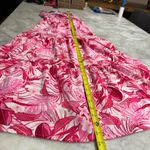 No Comment  NY LA Pink and White Floral Tiered Maxi Dress, Size Small Photo 12