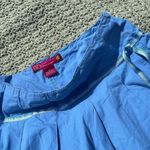 Light blue mini pleated skirt with a ribbon toe to make a bow Size XS Photo 1