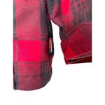 Cabela's Red Grey Plaid Coat Womens Size XL Wool Primaloft Full Zip Fleece Lined Photo 1