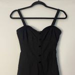 Urban Outfitters  Black Jumpsuit Sweetheart‎ Button Front Sleeveless Romper Photo 6