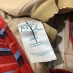 Kona Sol NWOT Red Blue Stripe Lace-Up Back Crisscross One Piece Swimsuit New Photo 10