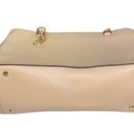 DKNY Beige Leather Bryant Park Chain Tote purse 3 compartments structured cream Photo 4