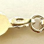 2 tone Italian X O 7 inch Bracelet Sterling Silver Stamped 925 Photo 4