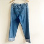 Banana Republic  Slouchy Jean Relaxed Girlfriend Size 29/8 Medium Wash Cuffed Photo 2
